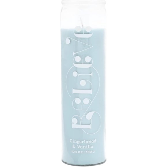Paddywax Candles Spark Collection, Naturally Scented Candle, 10.6 Ounces, 10.6-Ounce, Believe (Gingerbread & Vanilla)