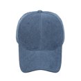 thumbnail image 3 of Wensltd Women Classic Suede Baseball Cap Warm Outdoor Winter Travel Accessory Solid Color Fashion Comfortable Hat Gray, 3 of 4