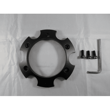 XD Series (by KMC) Satin Black Wheel Center Hub Cap 5-1/2 OD Bolt-On