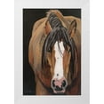 thumbnail image 3 of Suzi Redman 4x14 White Modern Wood Framed Wall Art Titled - Horse Portrait II, 3 of 5