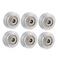 thumbnail image 5 of Hemoton  6 Pcs Wheel Bearing Pulley Transparent Assorted Color Office, 5 of 8