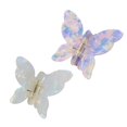 thumbnail image 1 of Cheveux Pinces Papillon 2PCS Pince à Cheveux Décoratif Barrettes Pinces à Mâchoires, 1 of 9