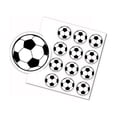 thumbnail image 1 of 40 pegatinas de fútbol, ​​adorno para tarta de cumpleaños para niños, disco redondo con pequeñas pelotas de fútbol 3 cm 3 estilos al azar, 1 of 5