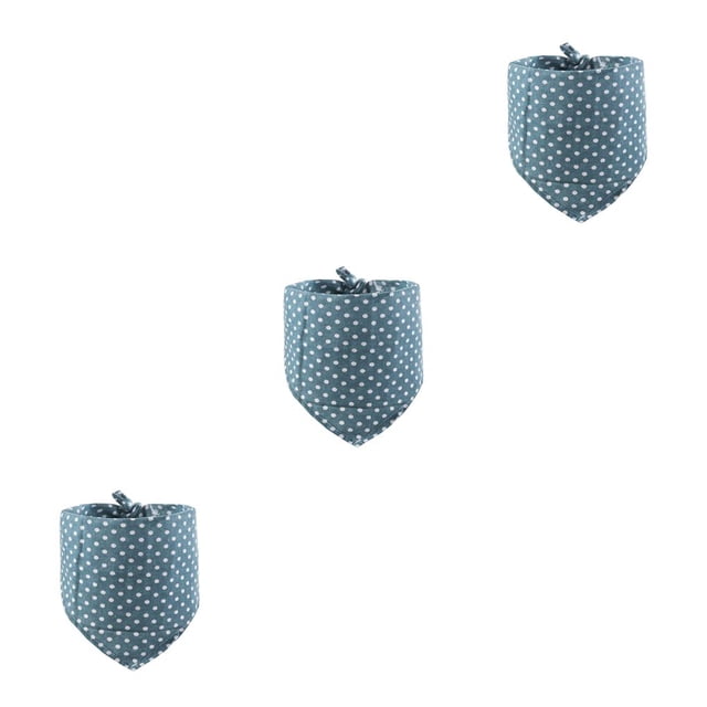 Methold Bufanda de baba para mascotas, 4 estaciones, cálido, adorable, lavable, Triangular, accesorios de toalla para cuello de 25-45cm, azul Type1 NO1