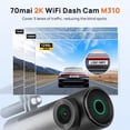 thumbnail image 2 of Dash Cam 70mai M310 1296P QHD + Tarjeta SD de 128 GB para coches, 2 of 9