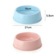 thumbnail image 2 of 2PCS Candy Color Pet Bowl Plastic Dog Bowl Cat Bowl Round, 2 of 5
