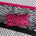 thumbnail image 2 of Gracie Mills 4-Piece Zebra Striped Comforter Set Black White Pink GRACE-6083, 2 of 5