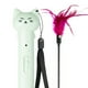 thumbnail image 2 of Bonito y divertido gato que se burla de los juguetes, proyector LED láser de plumas con campana (verde), 2 of 7
