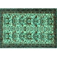 thumbnail image 1 of Ahgly Company Indoor Rectangle Persian Turquoise Blue Traditional Area Rugs, 8' x 10', 1 of 4