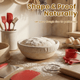 thumbnail image 4 of NULAS 52-Piece Sourdough Starter Kit , Oval Banneton Proofing Baskets, Bread Baking Supplies Set including Sourdough Jar, Perfect Baking Gifts for Beginners & Home Bakers, 4 of 7