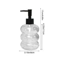 thumbnail image 3 of Refillable Liquid Hand Soap Dispenser with Pump for Bathroom and Kitchen, Glass Bottle, 350ml, Leak-Proof, Reusable, Stylish Design, 3 of 6