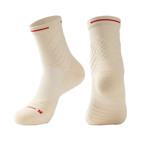 1Pair Antislip Athletic Sock for Men Women,Soccer Sock,Non-Skid Slipper Sock,Trainning Sock for Football ApricotYellow M,1 Pair * Sports socks, Yellow