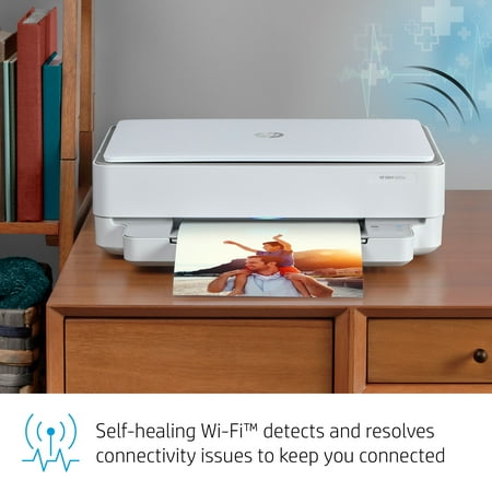 HP - ENVY 6055e Wireless Inkjet Printer with 3 months of Instant Ink Included with HP+ - White