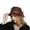 Coffee, variant on Vintage Cloche Hat Winter Floral Fedora Bucket Hat Bowler Hats