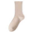 thumbnail image 3 of Calcetines de mujer otoño e invierno calcetines de media pantorrilla de algodón puro sin hueso boca suelta confinamiento calcetines de pila de primavera y otoño medias de mujer blancas y, 3 of 3