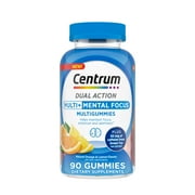 Centrum Multigummies Multi+ Dual Action Gummy Vitamins for Mental Focus , 90 Count
