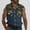 Navy, variant on COSFO Men Tank Tops Collared Muscle Athletic Camouflage Shirts Sleeveless Loose Summer with Pocket Button Down Tops