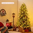 thumbnail image 2 of Costway 7 FT Artificial Christmas Tree with 370 LED Lights, 1090 Branch Tips for Home Party, 2 of 10