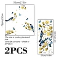 thumbnail image 2 of 2 juegos de pegatinas estáticas para ventanas con diseño de flores, pájaros y mariposas, reutilizables, para decoración del hogar y la oficina, 2 of 7
