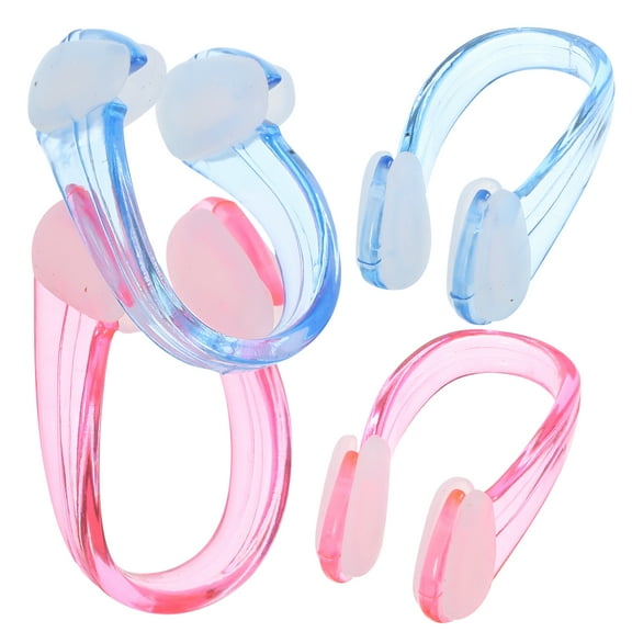 Silicone Waterproof Nose Clip Anti-off Aldult Swimmer Gifts Swimming Plugs Clips for 4 Pcs