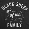 thumbnail image 2 of Mens Funny T Shirts Black Sheep of The Family Sarcastic Graphic Novelty Tee for Men Graphic Tees, 2 of 9