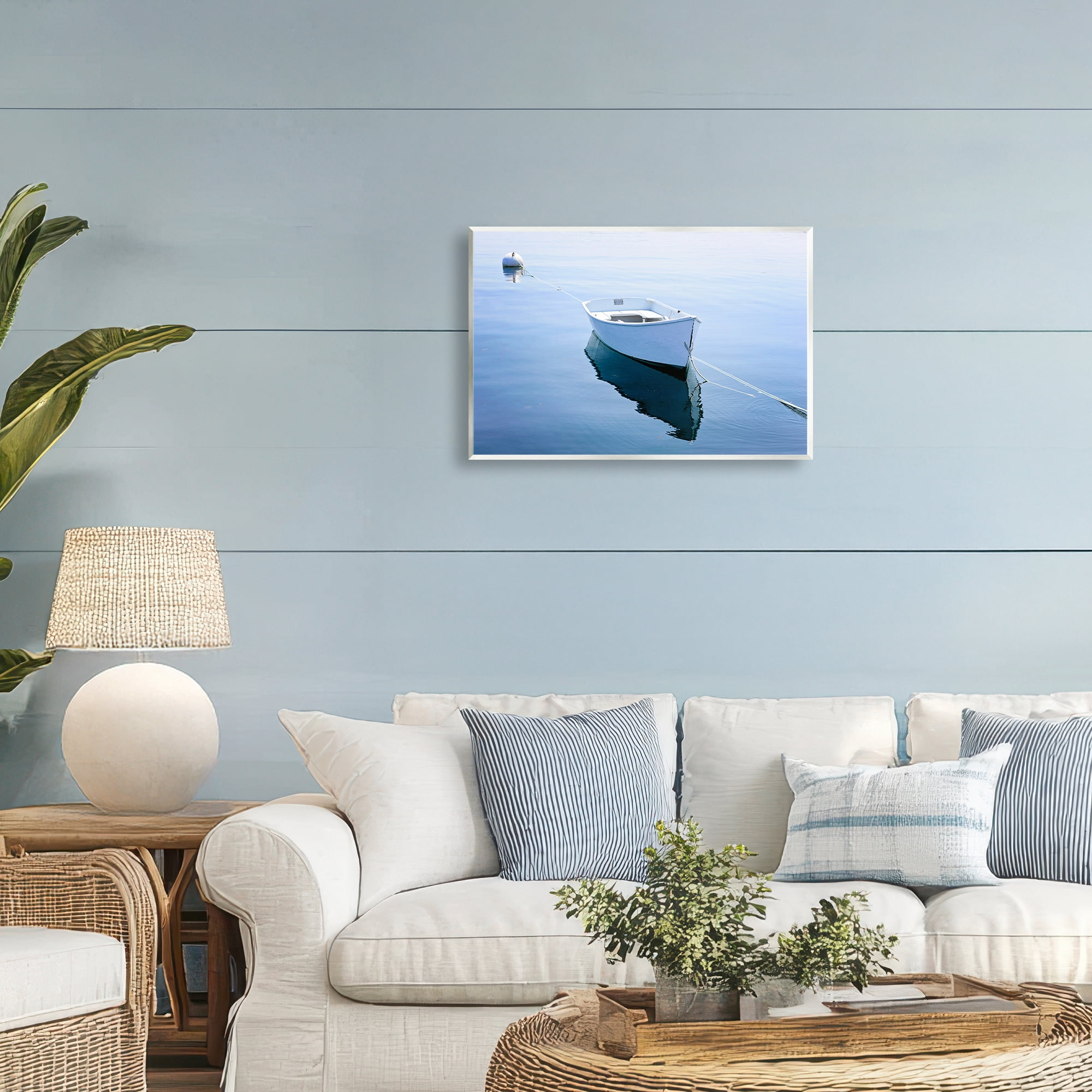 Stupell Industries Boat Tied to Dock Wall Plaque Art, design by JLM Photographs