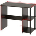 thumbnail image 4 of SHW Cyrus 35-Inch Desk with Shelves, Espresso, 4 of 5