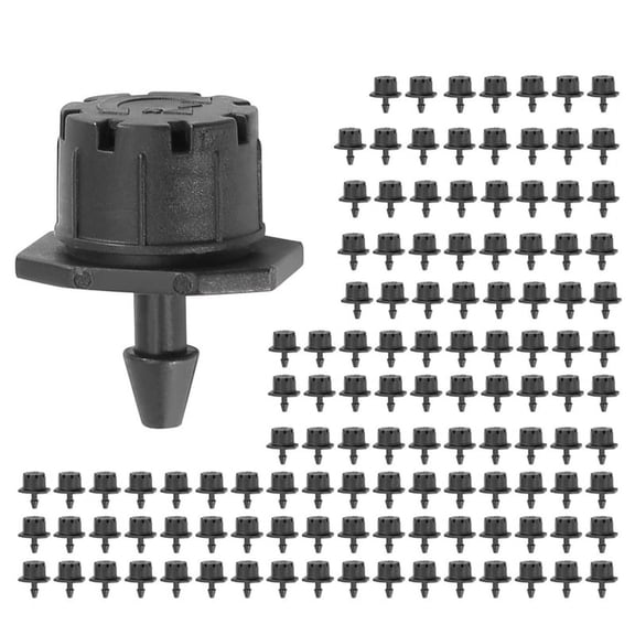 150Pcs Adjustable Irrigation Drippers Sprinklers 1/4 Inch Emitter