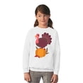 thumbnail image 3 of Awkward Styles Thanksgiving Youth Sweatshirt Happy Turkey Crewneck Tops for Kids, 3 of 5