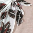 thumbnail image 7 of Cethrio Women's 3 Piece Swimsuits Sun Print Halter Triangle Tie Side Bikini Bathing Suit with Cover Up Beach Skirt,Red,Size 6,Trajes de baño, 7 of 7