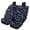 Bat Galaxy, variant on Pzuqiu Car Seat Cover Full Set Interior Polyester, Compatible with Sedan Seats Car Interior, for Cars most Cars, Red Geometric Print