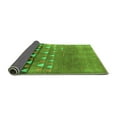 thumbnail image 2 of Ahgly Company Indoor Round Solid Green Modern Area Rugs, 4' Round, 2 of 4