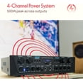 thumbnail image 4 of Pyle PTA44BT Bluetooth Home Audio 500 Watt 4 Channel Amplifier Stereo Receiver, 4 of 7