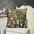 thumbnail image 2 of SHANXI  Throw Pillow Cushion Cover, Tree Full of Fruits Fresh Organic Ecology Themed Artwork, Decorative Square Accent Pillow Case,, Olive Green 12x12in, 2 of 5