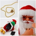 thumbnail image 3 of Electric Chimney Climbing Santa Claus Musical Toys, Climbing Santa on Rope, Electric Climbing Chimney Santa Claus, Chimney Climbing Santa, Xmas Gift (Climb Golden Beads), 3 of 7