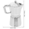 thumbnail image 2 of OULII Mini Meubles de Maison Jouets Cafetière Miniature Forme Compacte Métal Argenté 3X2.2X1.5CM 1Pcs, 2 of 8