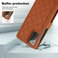 thumbnail image 3 of Case Wallet for Samsung Galaxy Note 20, [Wristlet & Crossbody Strap] RFID Blocking 5 Card Slots Stand [Shockproof TPU Shell] PU Leather Magnetic Flip Cover for Note 20, Brown, 3 of 9