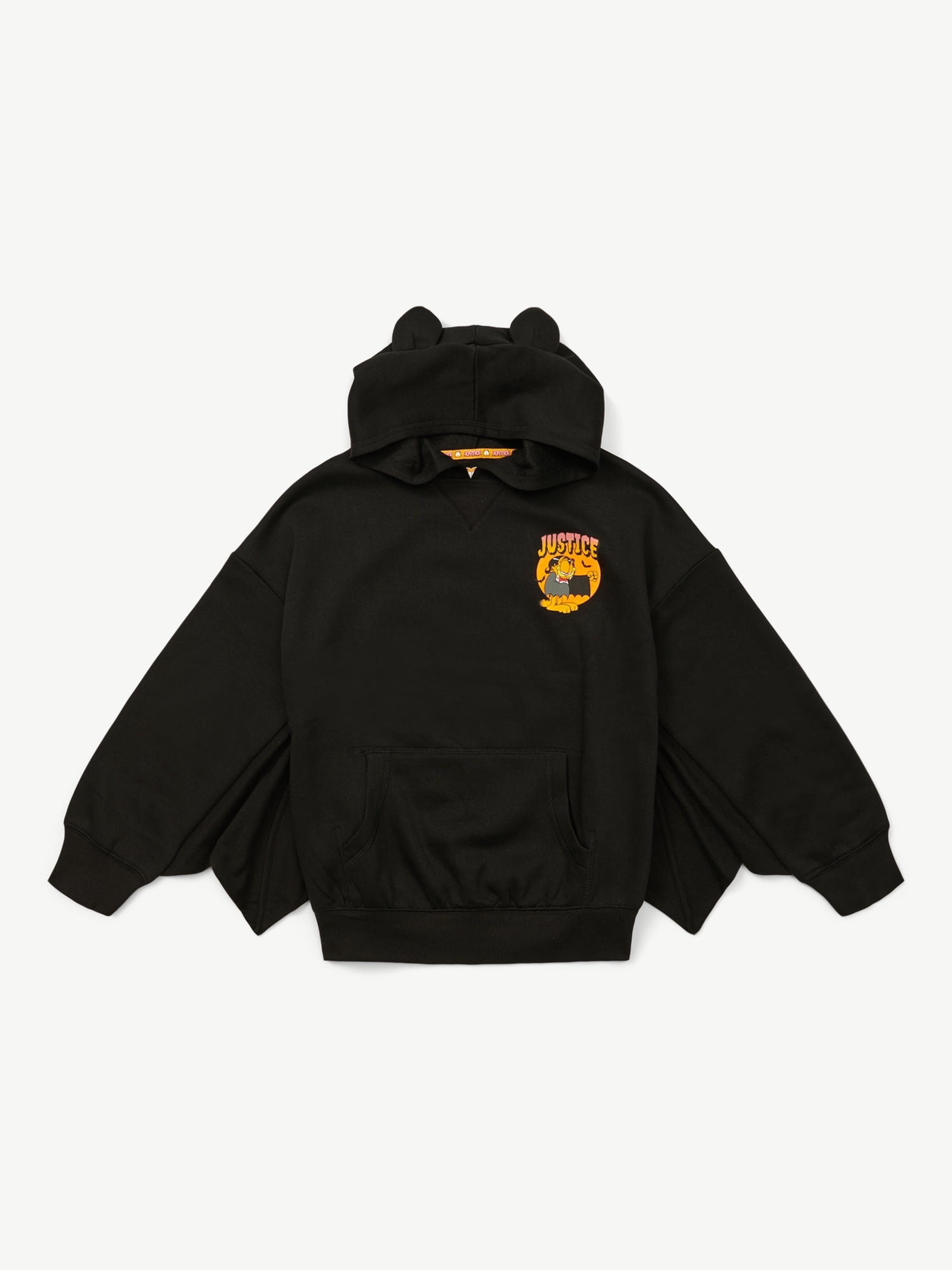 Justice x Garfield Girls Bat Hoodie, Sizes XS - XLP