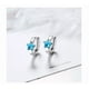 thumbnail image 2 of Aretes Xtellar Estrella Plata Pura Con Zirconios, 2 of 3