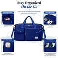 thumbnail image 5 of DAKIMOE Travel Duffle Bag for Women Large Weekender Bags Carry on Gym Duffel Bag with Wet Pocket/Shoe Compartment Waterproof Overnight Tote for Plane Hospital Sports Yoga Business Trips, Royal Blue, 5 of 11