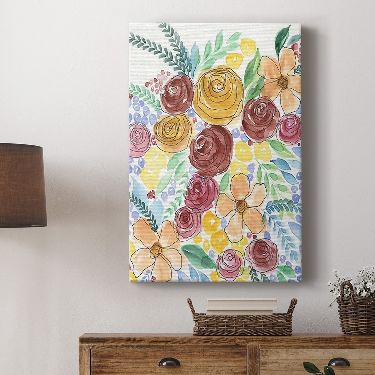 Flower Carousel II Premium Gallery Wrapped Canvas - Ready to Hang