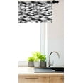 thumbnail image 3 of Ambesonne Retro Window Valance, Bold Pattern Art, 42" x 18", Black and White, 3 of 3