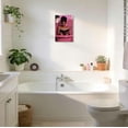 thumbnail image 5 of ZHONGYUTONG Black Women Bathroom Canvas Wall Art African American Bathroom Picture Prints Black Girl Reading Poster Minimalist Paintings Wall Decor for Toilet Restroom (20.00" x 30.00"), 5 of 5