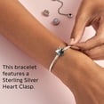 thumbnail image 4 of Pandora Moments Silver Charm Bracelet With Heart Clasp 590719-23, 4 of 13