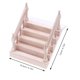 thumbnail image 4 of FELTECHELECTR Escalera en miniatura para casa de muñecas, pasamanos de madera, modelo de escalera, 4 of 5