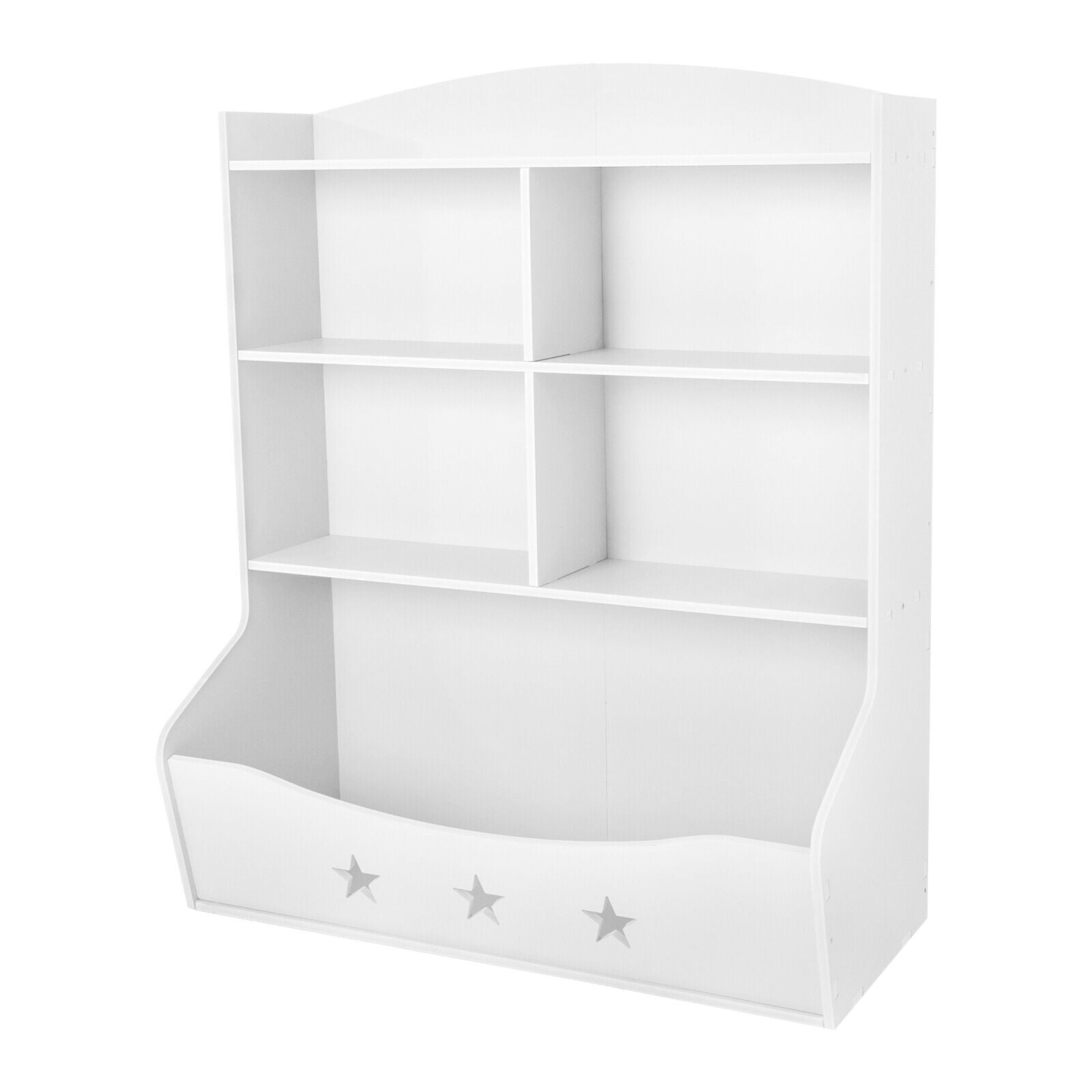 Kids Bin Toy Storage Box Bookcase Organizer Shelf Playroom Bookshelves White 30.12*13.39*36.61in