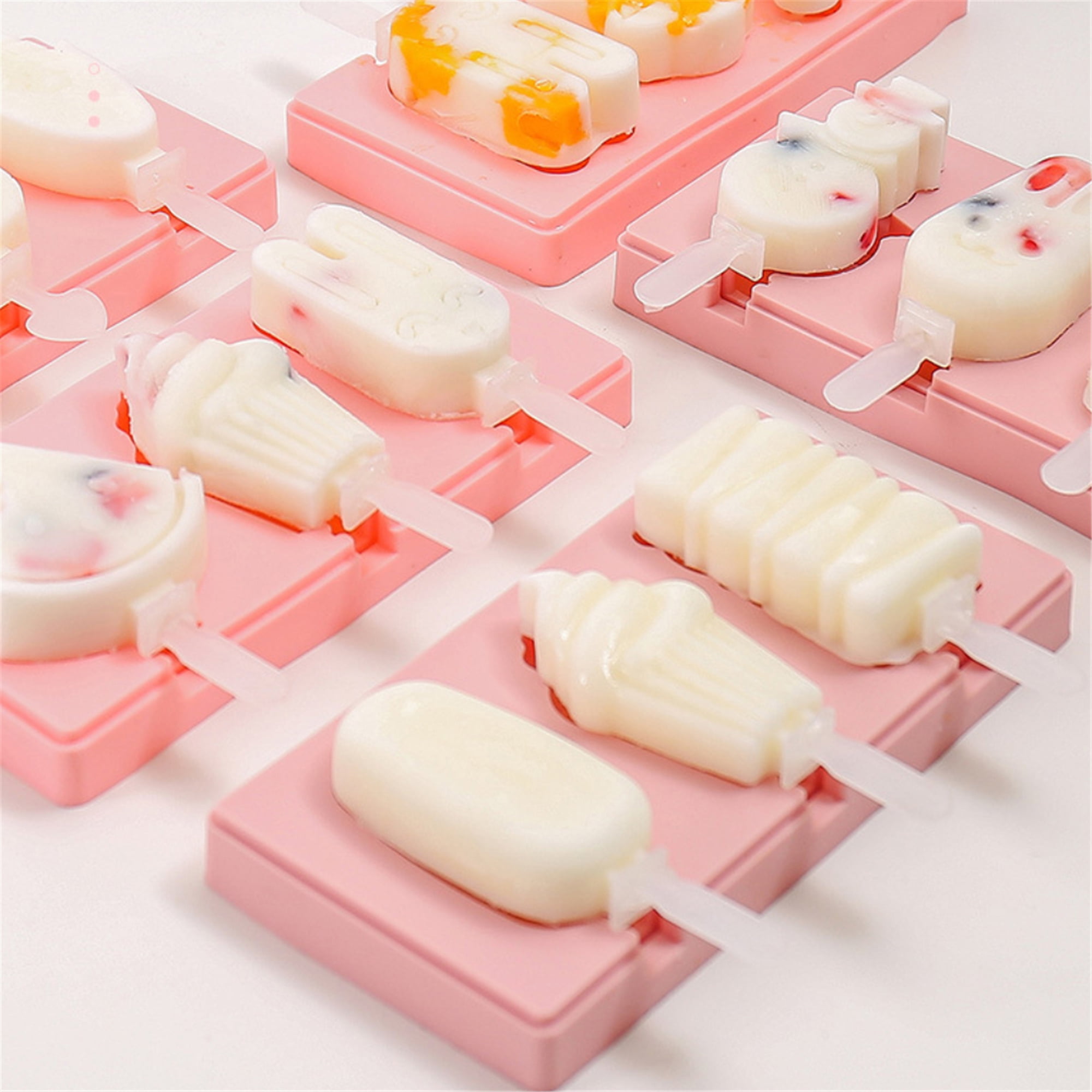 Details about   Silicone Ice Cream Cake Mold Ice Lolly Baking freeze Mould Tray DIY Kitchen Tool 