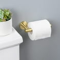 thumbnail image 2 of VirgilSon Toilet Roll Holder Bathroom Tissue Paper Dispenser SUS304 Stainless Steel Wall Mounted Brushed Brass, 2 of 9