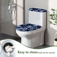 thumbnail image 4 of HELLHERO Colorful Turtle and Flower Pattern Bathroom Toilet Cover Set & Soft Toilet Lid Cover and Toilet Tank Lid Cover for Bathroom Accessories, 4 of 8