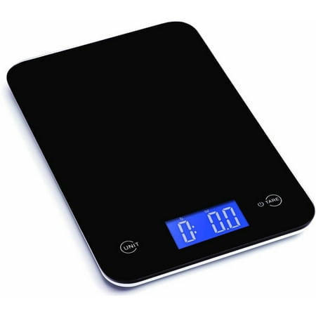 Ozeri Touch Professional Digital Kitchen Scale, 18 lb Edition, Tempered Glass in Elegant Black